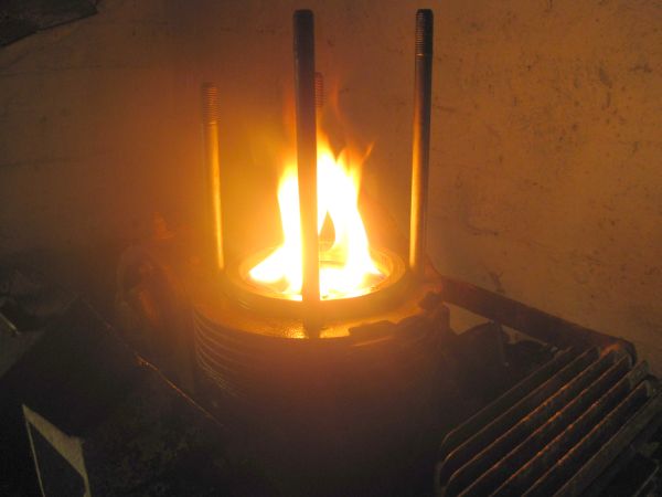 Burning parafin in the bore