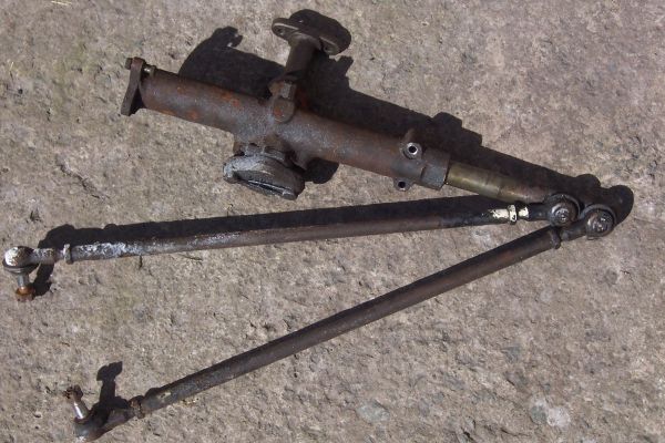 Steering rack removed